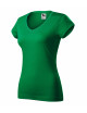 Damen-T-Shirt mit V-Ausschnitt 162 grasgrün Adler Malfini
