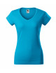 2Women`s t-shirt fit v-neck 162 turquoise Adler Malfini