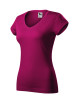 Women`s t-shirt fit v-neck 162 fuchsia red Adler Malfini