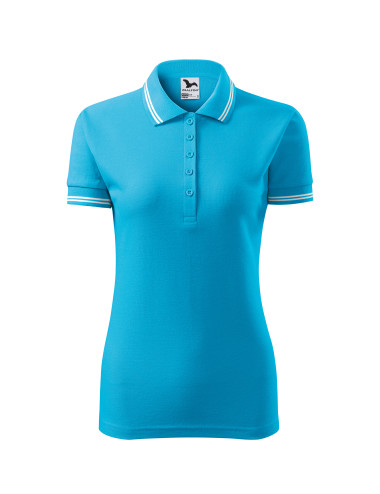 Damen-Urban-Poloshirt 220 Türkis Adler Malfini