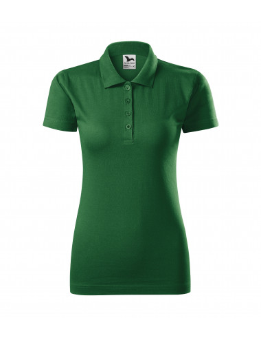 Women`s single j polo shirt. 223 bottle green Adler Malfini
