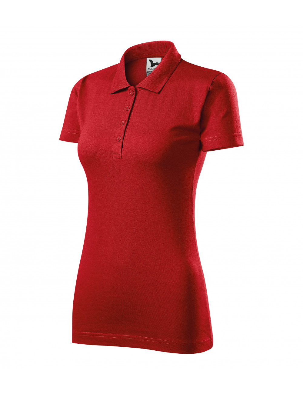 Women`s single j polo shirt. 223 red Adler Malfini