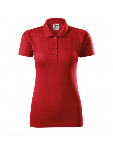 Damen-Single-Poloshirt, Größe 223, rot Adler Malfini