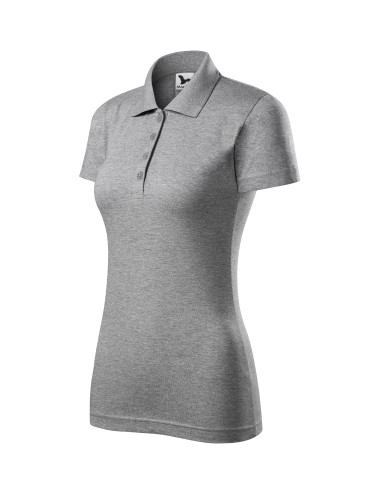 Damen-Single-Poloshirt, Größe 223, dunkelgrau meliert Adler Malfini