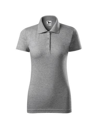Damen-Single-Poloshirt, Größe 223, dunkelgrau meliert Adler Malfini