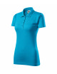 Women`s single j polo shirt. 223 turquoise Adler Malfini