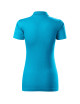 Women`s single j polo shirt. 223 turquoise Adler Malfini