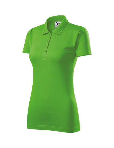 Women`s single j polo shirt. 223 green apple Adler Malfini