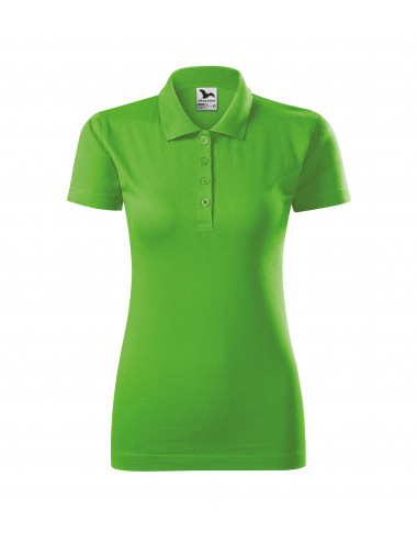 Women`s single j polo shirt. 223 green apple Adler Malfini