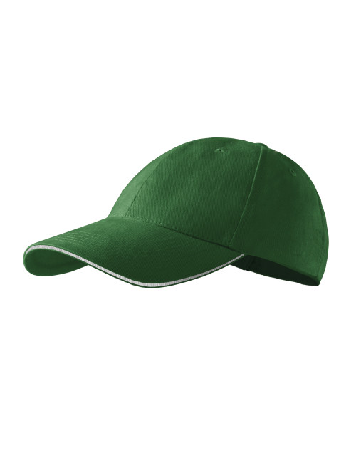 Unisex cap sandwich 6p 306 bottle green Adler Malfini