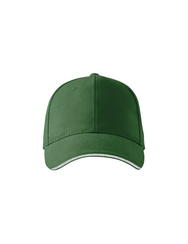 Unisex cap sandwich 6p 306 bottle green Adler Malfini