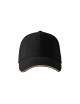 Unisex cap sandwich 6p 306 black Adler Malfini
