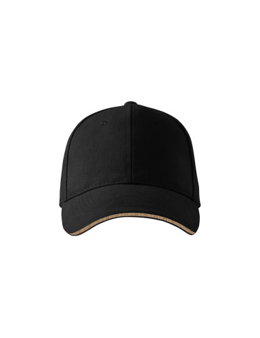 Unisex cap sandwich 6p 306 black Adler Malfini