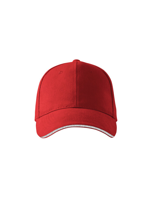 Unisex cap sandwich 6p 306 red Adler Malfini