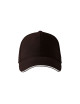 Cap unisex sandwich 6p 306 coffee Adler Malfini
