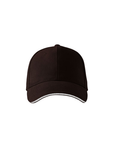 Cap unisex sandwich 6p 306 coffee Adler Malfini