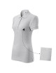 Ladies polo shirt cotton 213 light gray melange Adler Malfini