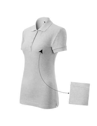 Koszulka polo damska cotton 213 jasnoszary melanż Adler Malfini