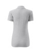 Ladies polo shirt cotton 213 light gray melange Adler Malfini