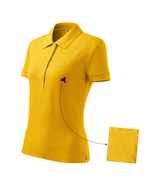 Damen-Poloshirt Baumwolle 213 gelb Adler Malfini