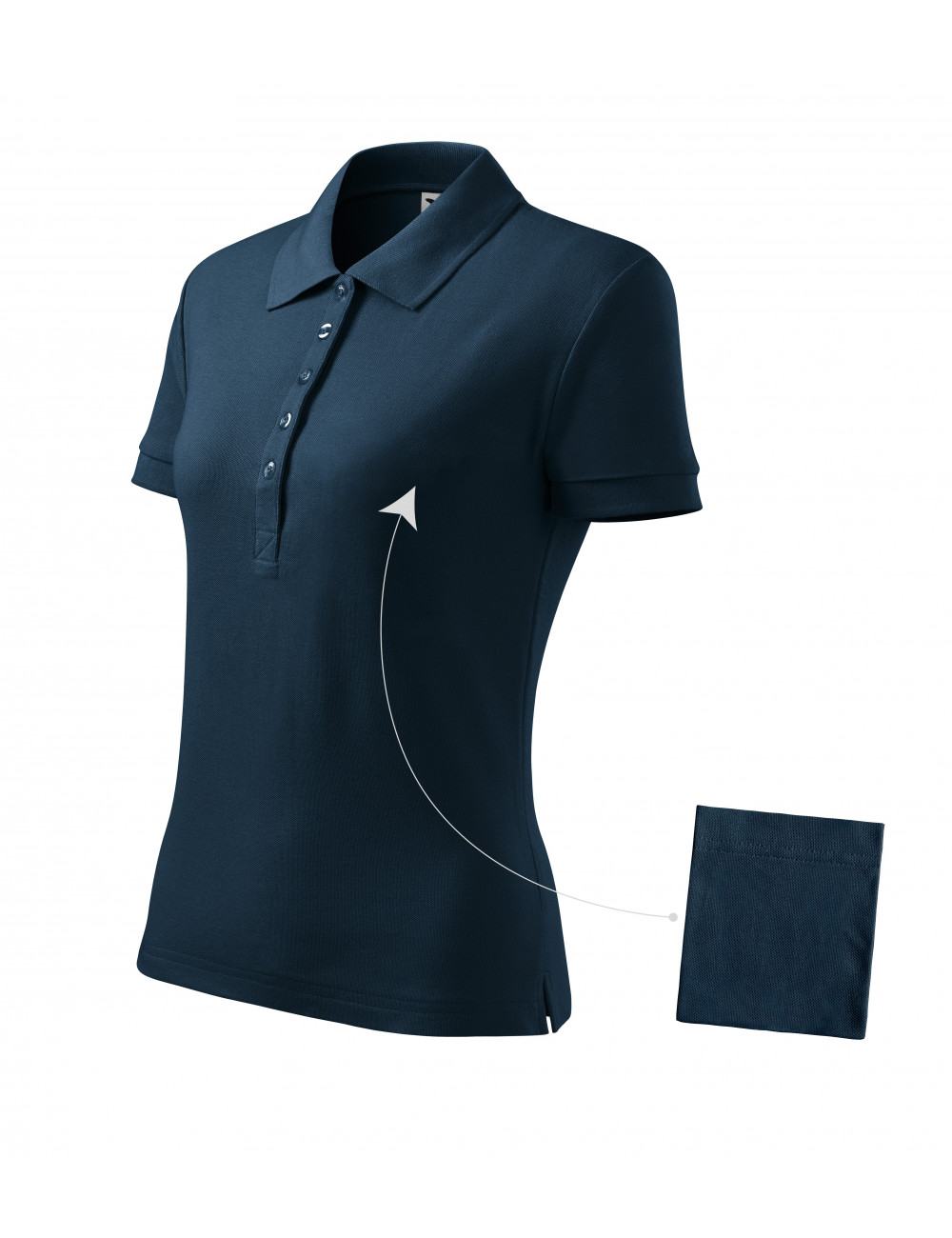 Ladies polo shirt cotton 213 navy blue Adler Malfini