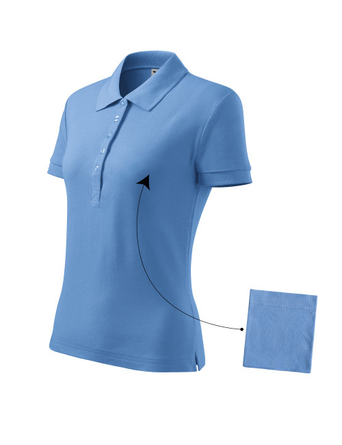 Koszulka polo damska cotton 213 błękitny Adler Malfini