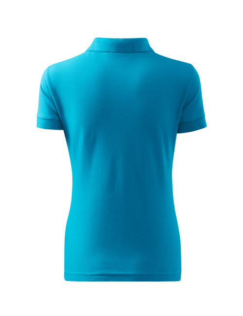 Damen-Poloshirt Baumwolle 213 türkis Adler Malfini
