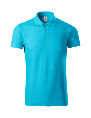 Adler PICCOLIO Men`s Polo Shirt Joy P21 Turquoise EMBROIDERY LOGO MARKING