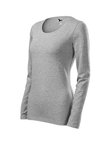 Damen Slim T-Shirt 139 dunkelgrau meliert Adler Malfini