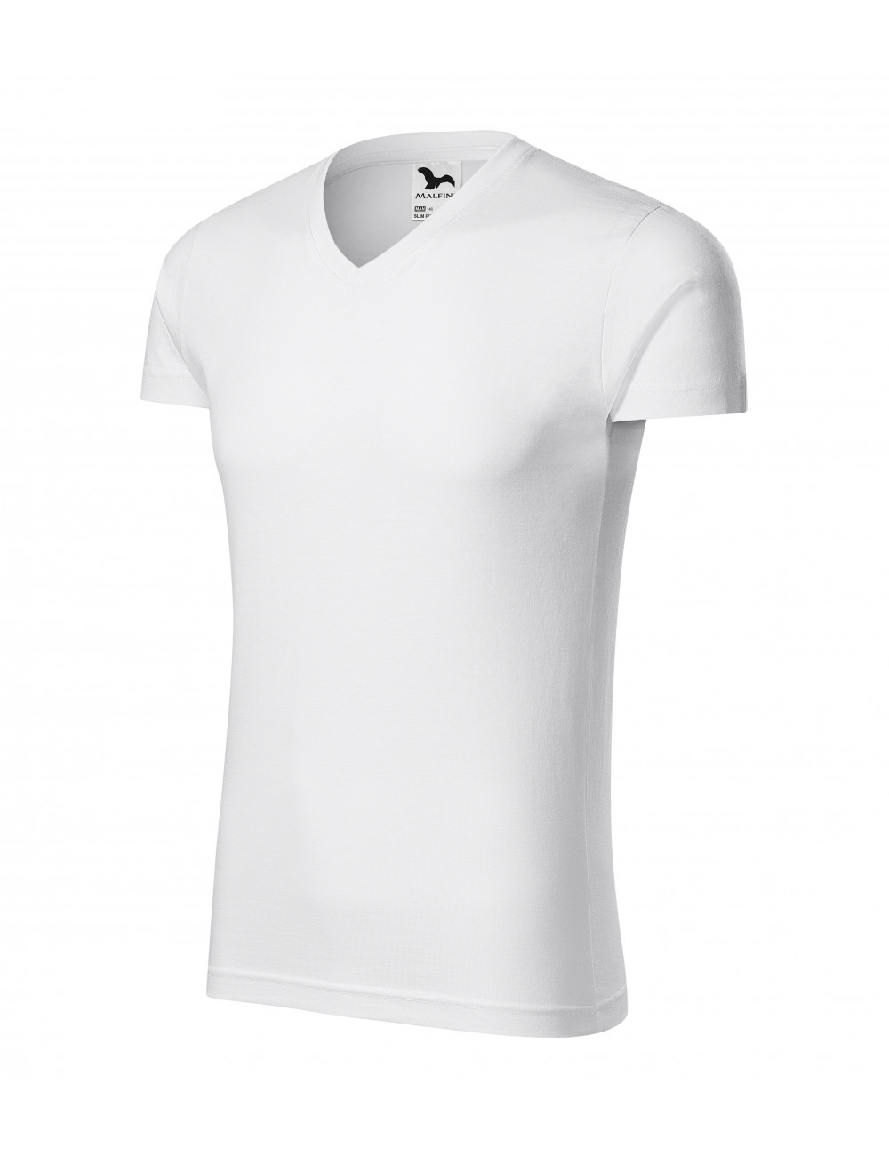 Koszulka męska slim fit v-neck 146 biały Adler Malfini