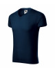 Men`s slim fit v-neck t-shirt 146 navy blue Adler Malfini