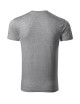 Adler MALFINI Koszulka męska Slim Fit V-neck 146 ciemnoszary melanż