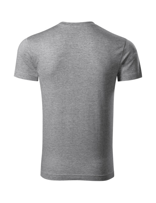 Adler MALFINI Men`s Slim Fit V-neck T-shirt 146 dark gray melange