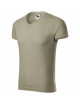 Slim-Fit-T-Shirt für Herren mit V-Ausschnitt 146 Hellkhaki Adler Malfini