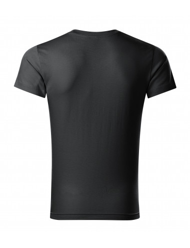 Slim-Fit-T-Shirt für Herren mit V-Ausschnitt 146 Ebenholzgrau Adler Malfini