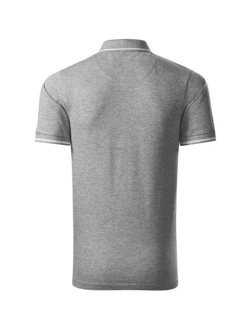 Herren Poloshirt Perfection Plain 251 Dunkelgrau Melange Adler Malfinipremium