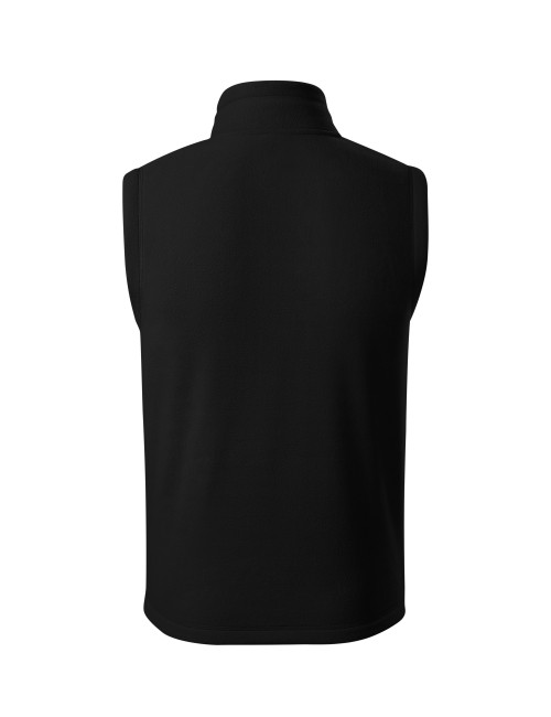 Adler MALFINI Unisex fleece vest Exit 525 black logo embroidery