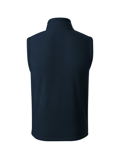 Adler MALFINI Exit 525 unisex fleece vest navy blue embroidery logo