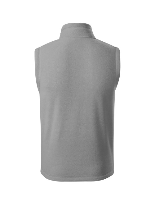 Adler MALFINI Unisex-Fleeceweste Exit 525 hellgrau mit Logo-Stickerei