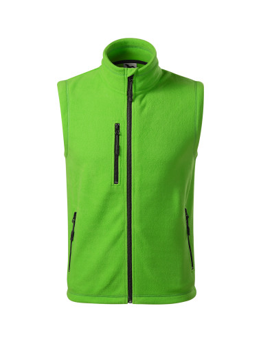 Adler MALFINI Unisex fleece vest Exit 525 green apple logo embroidery