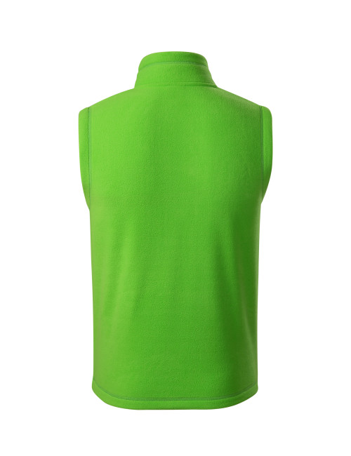 Adler MALFINI Unisex fleece vest Exit 525 green apple logo embroidery