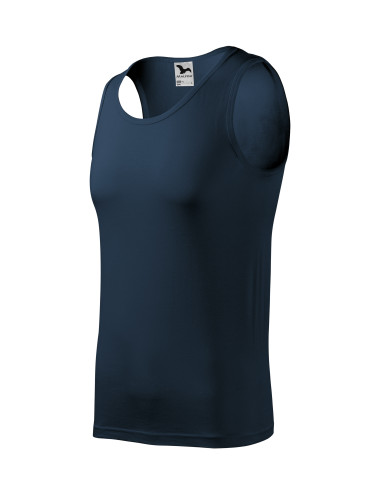 Adler MALFINI Men`s top Core 142 navy blue embroidery logo advertising clothing