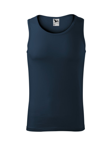 Adler MALFINI Herren-Top Core 142, marineblaues Sticklogo, Werbebekleidung