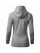 2Women`s sweatshirt cape 414 dark gray melange Adler Malfini