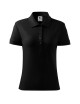 Adler MALFINI Damen Poloshirt Cotton Heavy 216 schwarze Logo-Stickerei