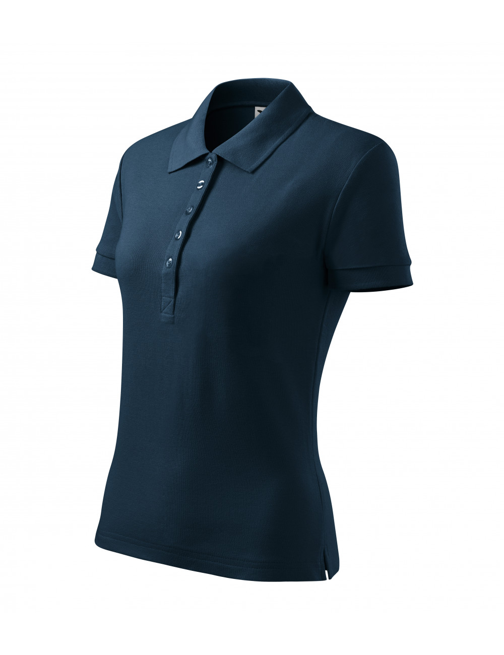 Ladies polo shirt cotton heavy 216 navy blue Adler Malfini