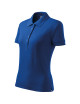 Adler MALFINI Damen Poloshirt Cotton Heavy 216, kornblumenblaue Logo-Stickerei