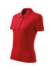Adler MALFINI Damen Poloshirt Cotton Heavy 216, rote Logo-Stickerei