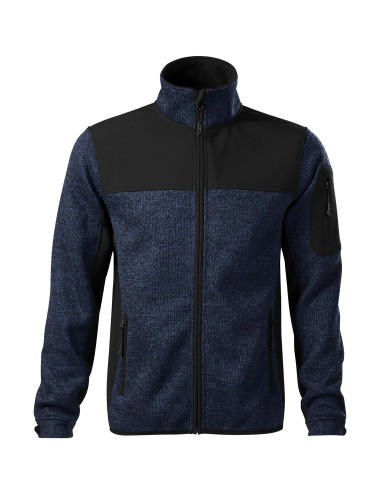 Men`s softshell jacket casual 550 knit blue Adler Malfinipremium