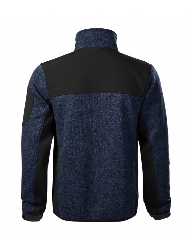 Men`s softshell jacket casual 550 knit blue Adler Malfinipremium